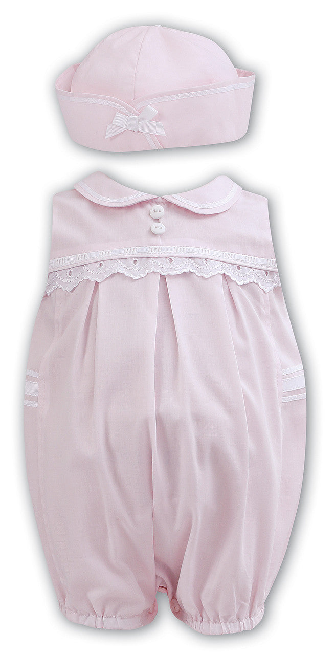 Pink/White Nautical Bubble and Hat