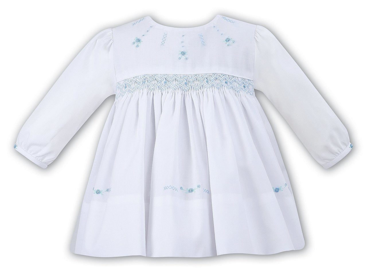 Smocked dress long sleeved.