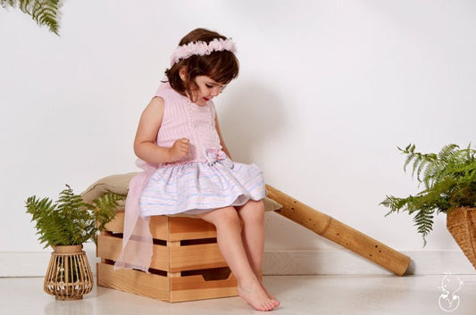 Granlei Pastel Striped Knit Dress