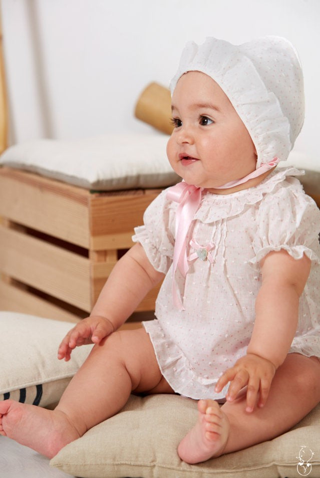 Granlei Pink Spotted Blouse with Jam pants