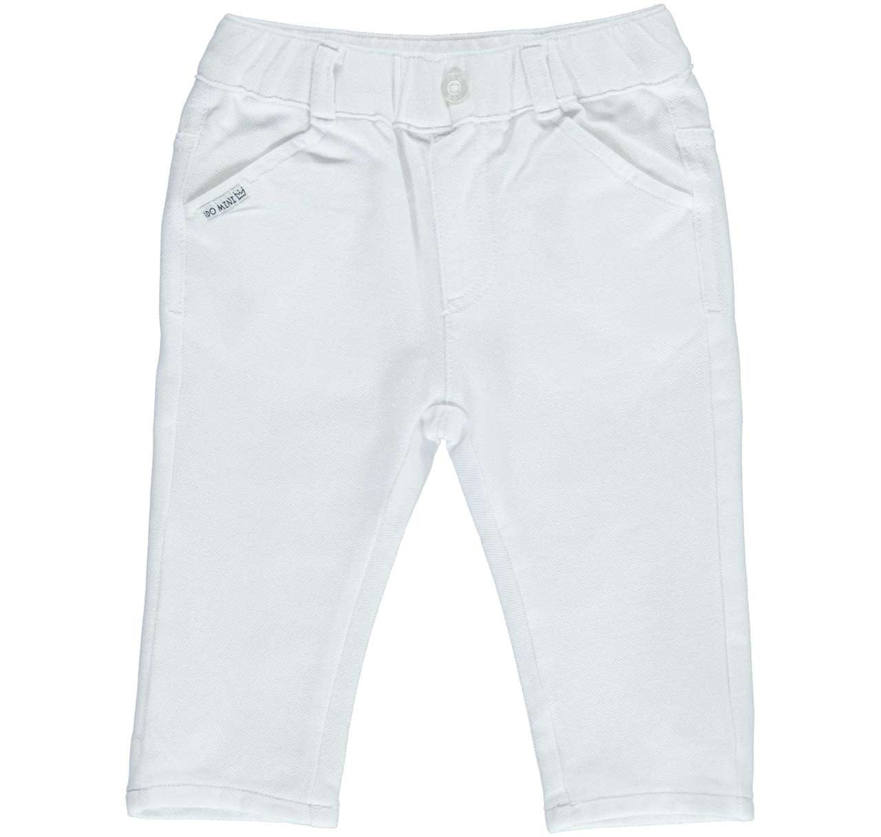 Boys White Knit Trouser