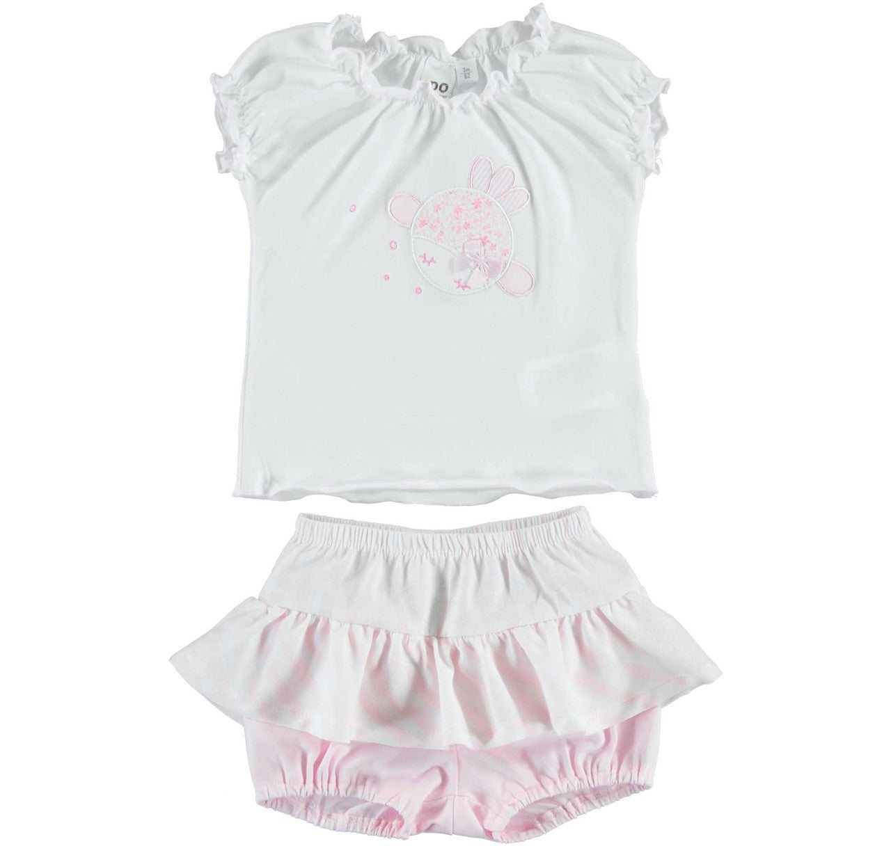 Pink and White Jam Pant Set