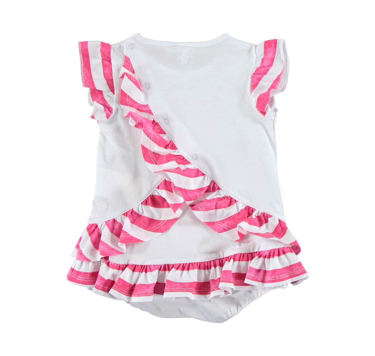 Fushia and White Romper