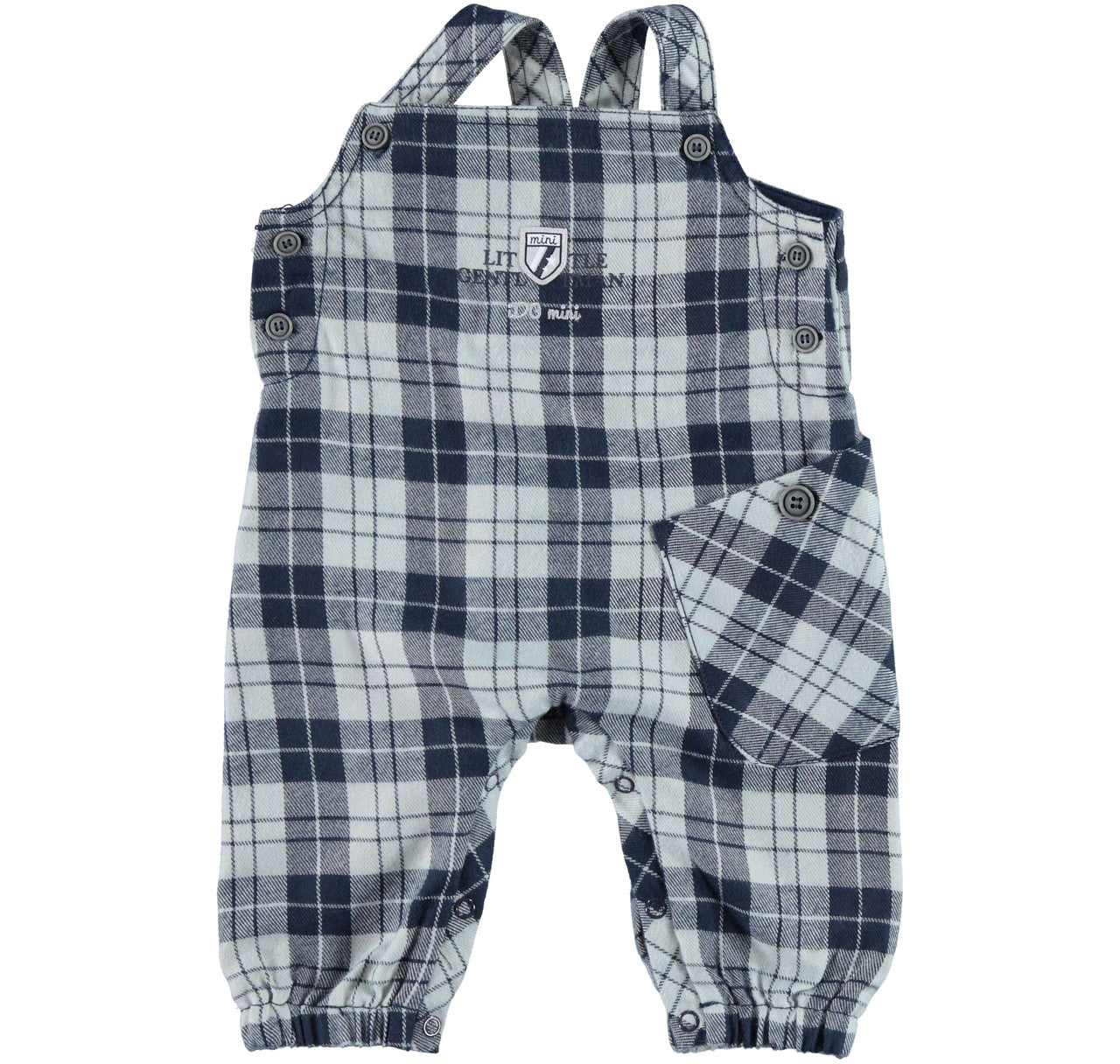 Blue Check Dungaree Outfit