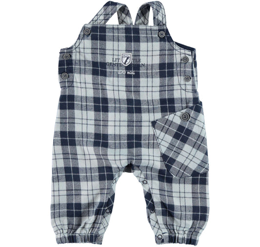 Blue Check Dungaree Outfit