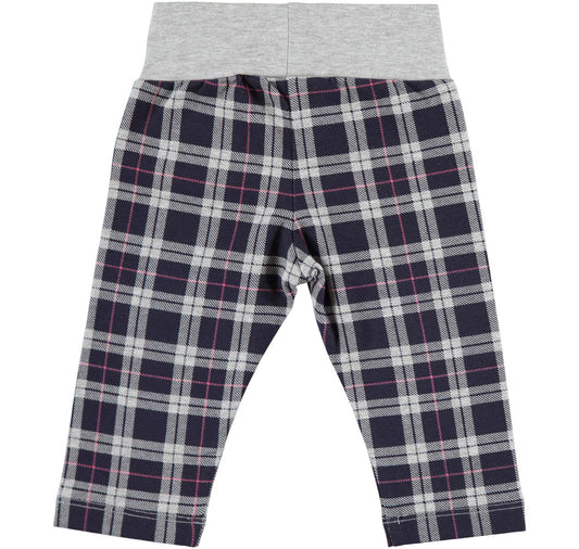 Grey/Blue Check Leggings