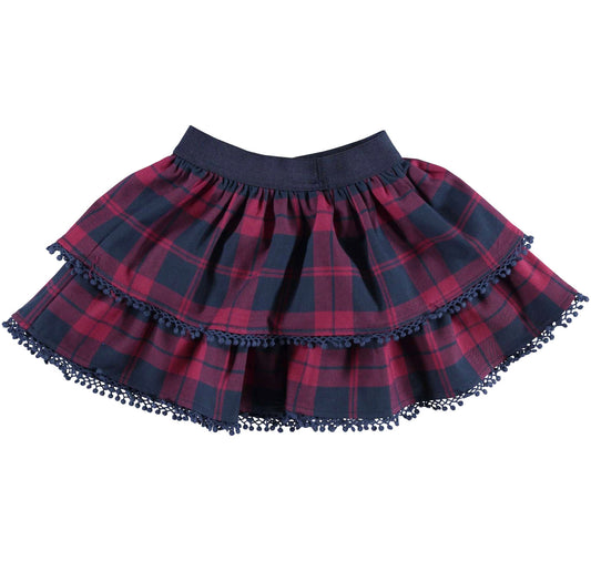 Purple and Navy Tartan Skirt