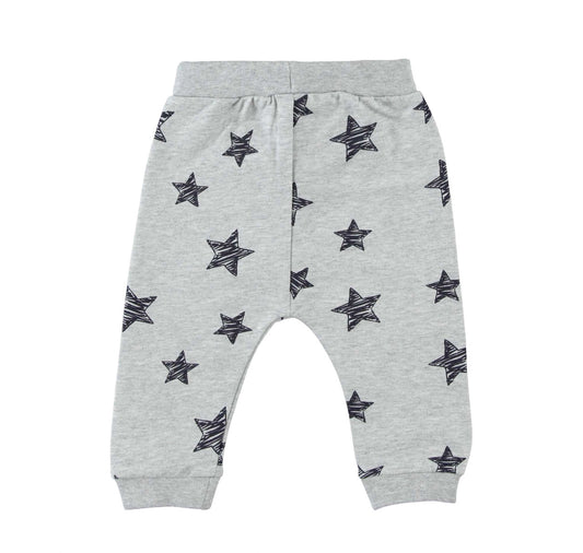 Boys Grey and Navy Star Joggers