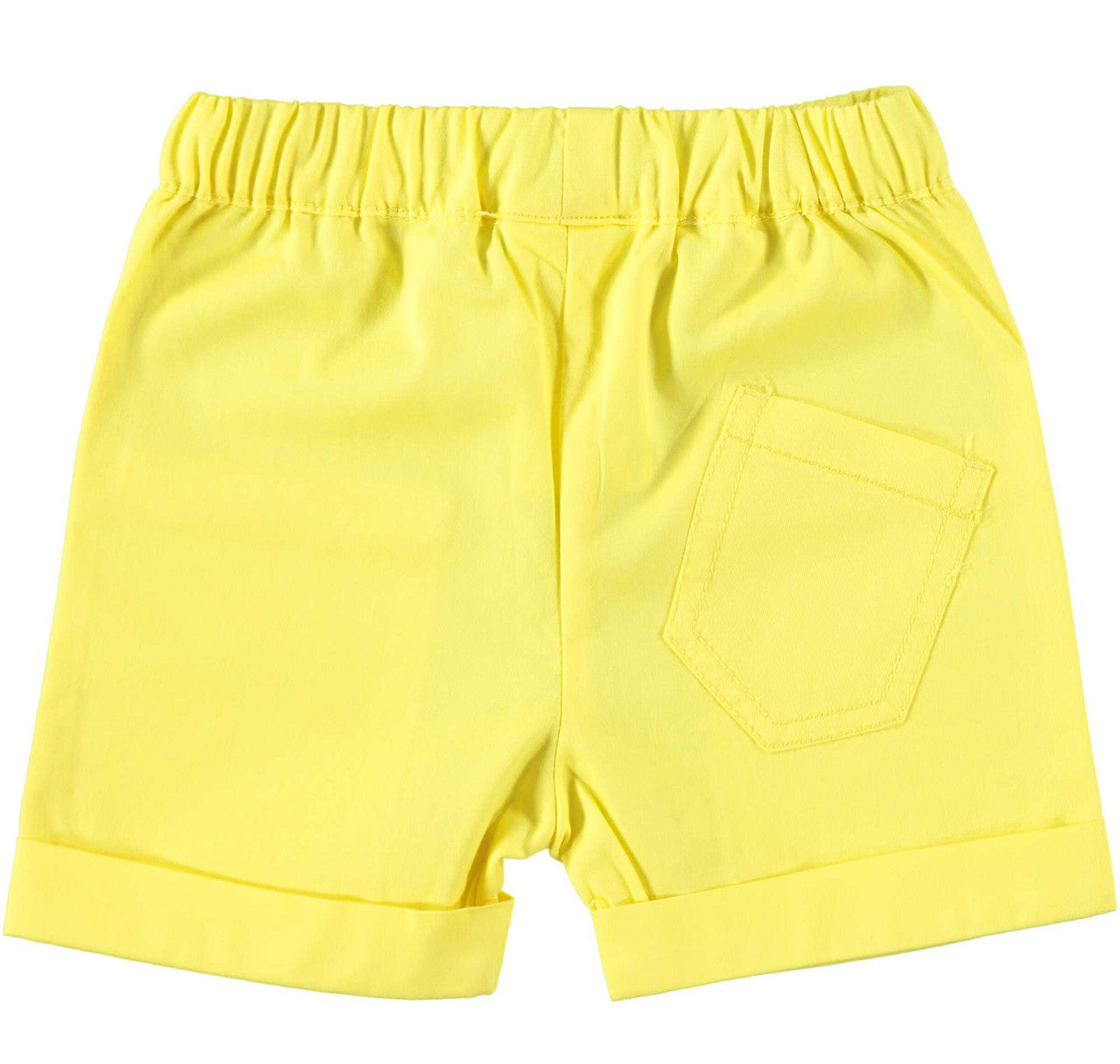 Yellow Cotton Shorts