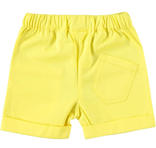 Yellow Cotton Shorts