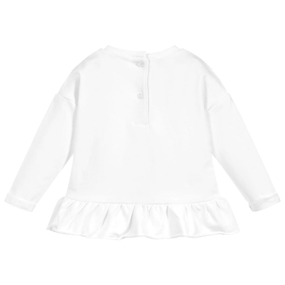 iDO White Flower Jumper Set