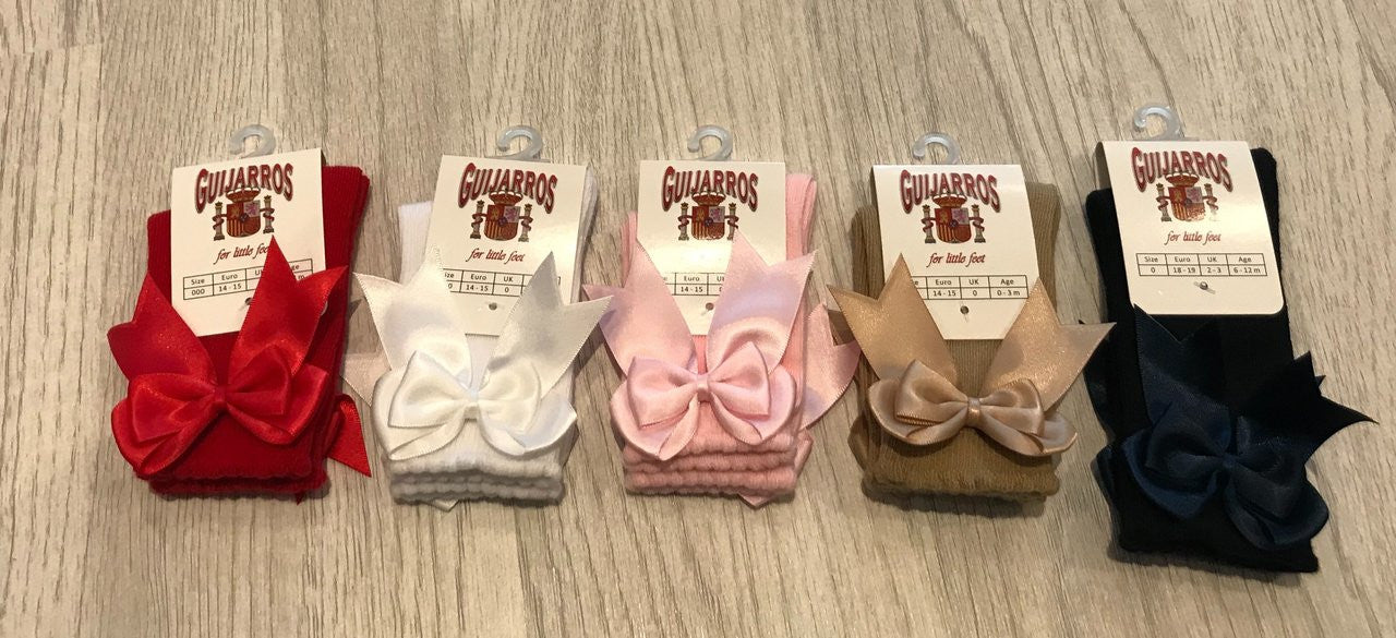 Pink Knee High Bow Sock