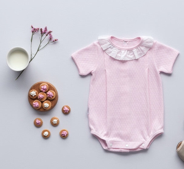 Pink Frill Romper