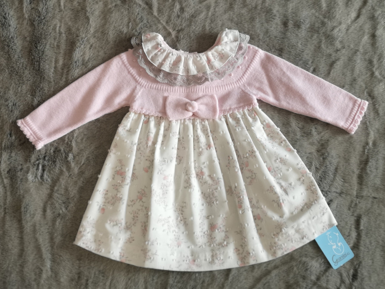 Granlei Pink Knit Dropwaist Dress