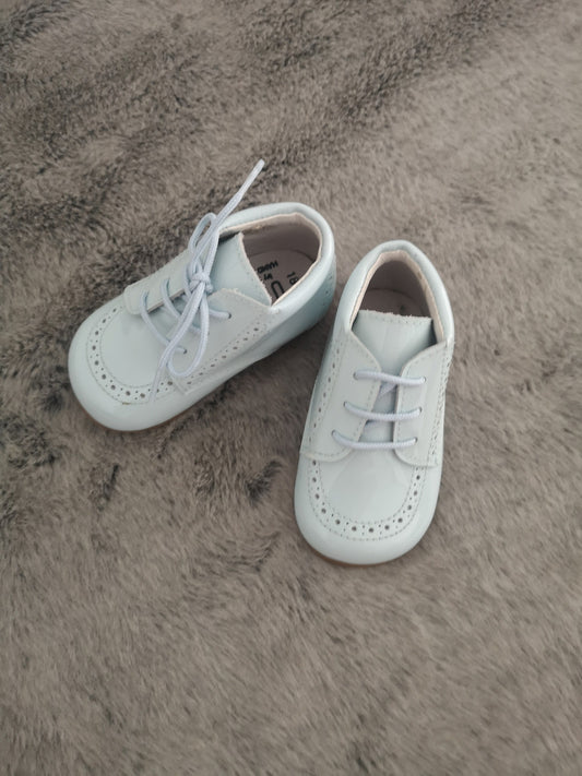 Light Blue Patent Boots