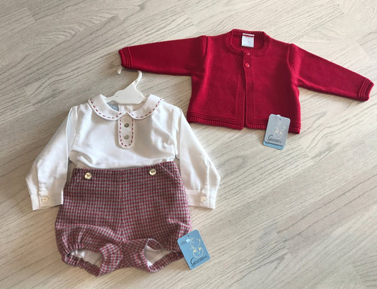 Red Tartan 3pc Outfit