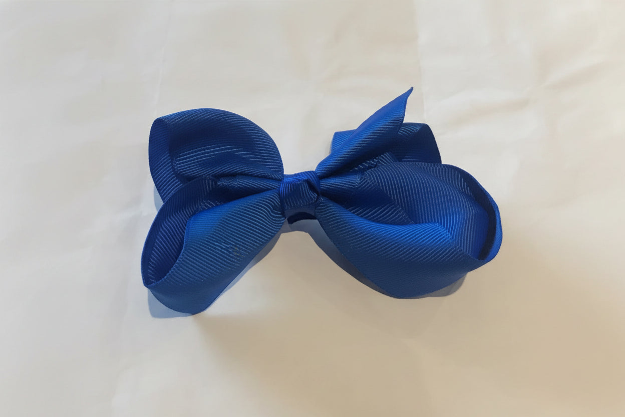 4" Electric Blue Classic Bow
