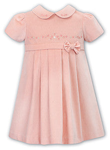Peach Velvet Dress