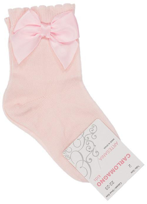 Pink Ankle Bow Sock