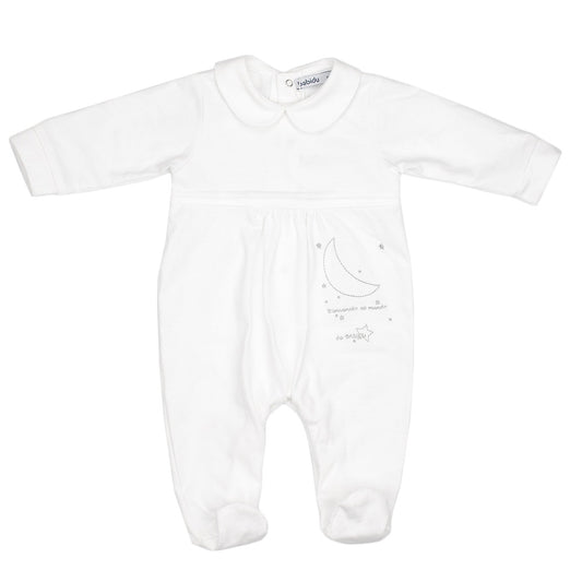 White Moon & Stars Babygrow