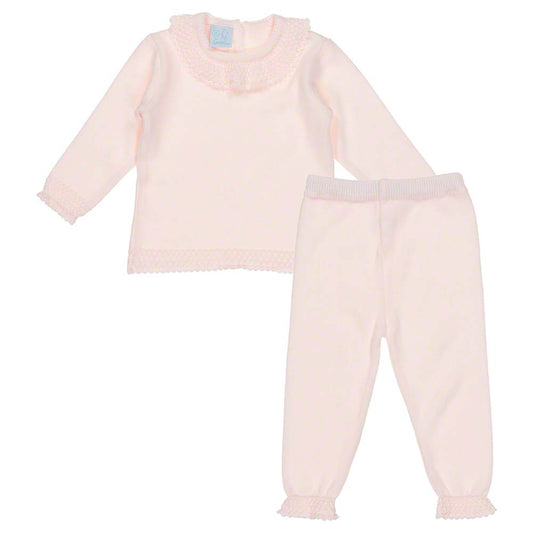Granlei Pink Frill Knit Tracksuit