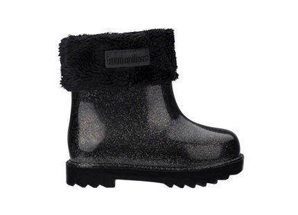 Mini Winter Boot Black Glitter