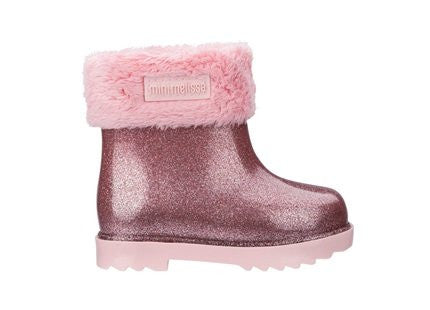 Mini Winter Boot Pink Glitter