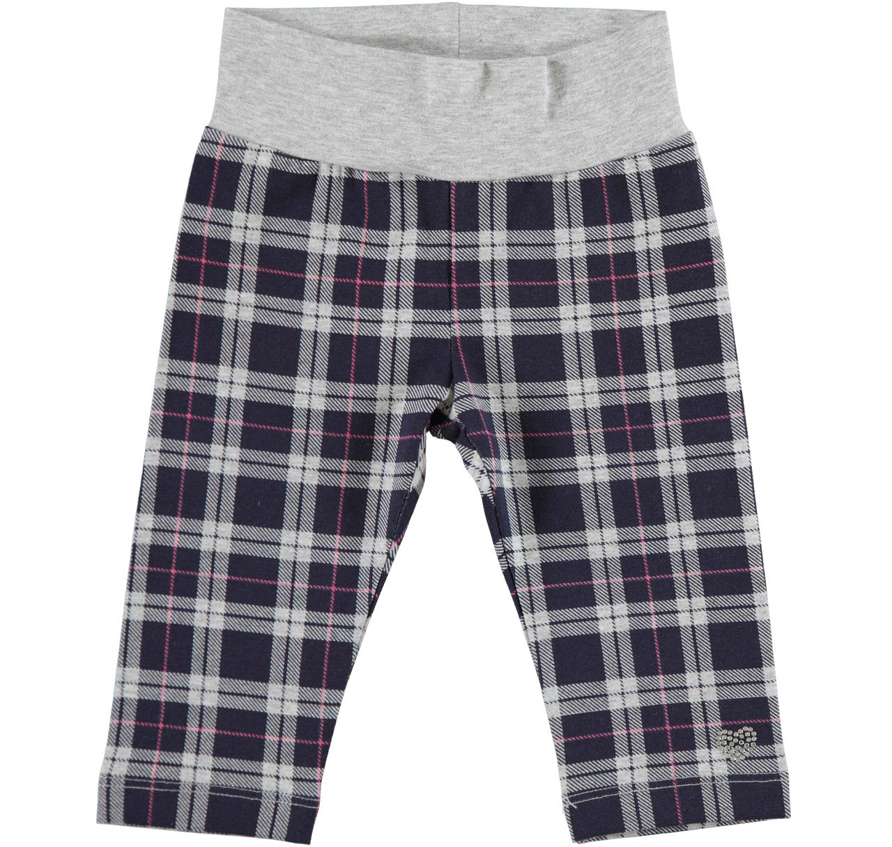 Grey/Blue Check Leggings