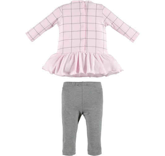 Pink and Grey Legging Set