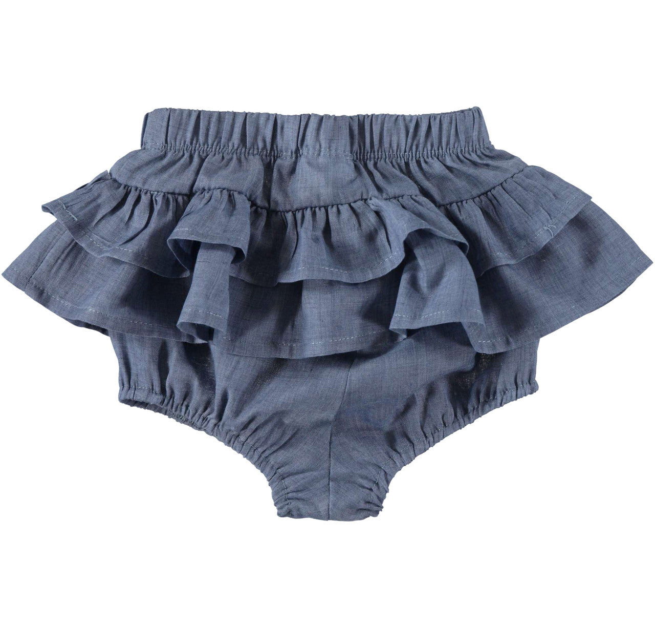 Denim Style Ruffle Shorts and TShirt Set