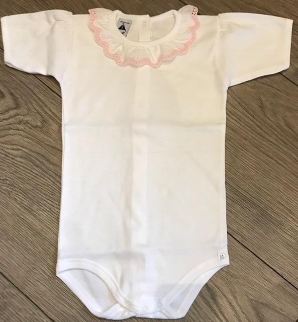 Frill Vest with Pink Trim