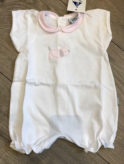 Pink Dog Romper