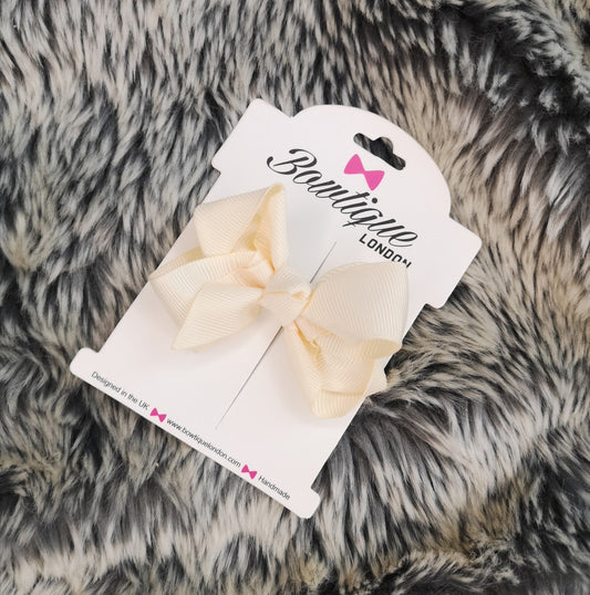 2.5" Cream Classic Hair Bow 2.5''