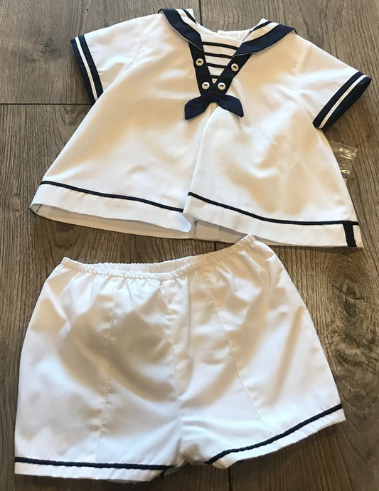 Nautical shorts and shirt