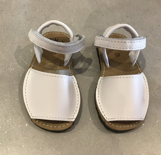 White Napa Velcro Sandal