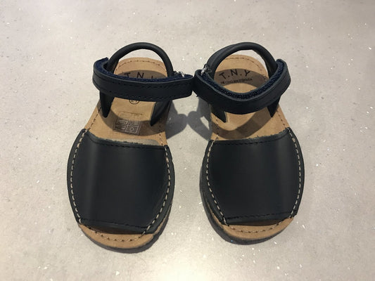 Navy Napa Velcro Sandal