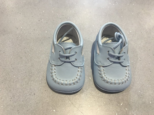Blue Loafer Style Pram Shoes