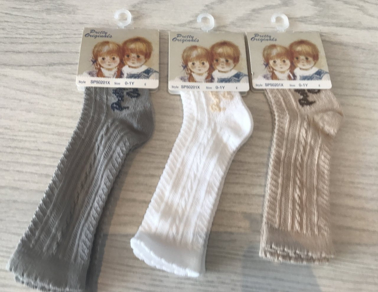 Cable knit style knee socks