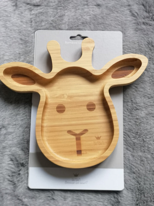 BAMBAM Giraffe Bamboo  Plate