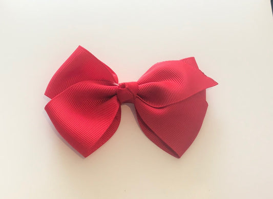 4" Red Flat Bow