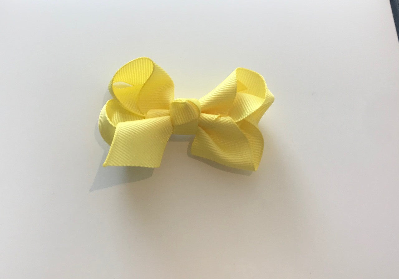 2.5" lemon Classic Bow