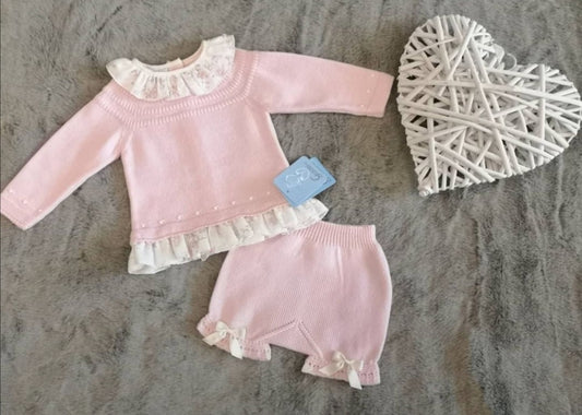 Pink Knit Two Piece