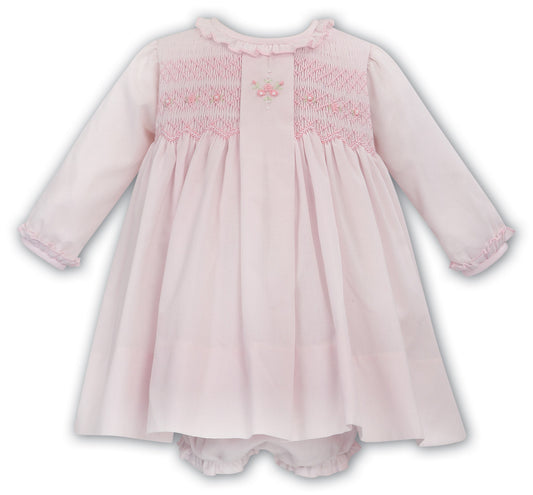 Pink Smocked Dress and Bloomers